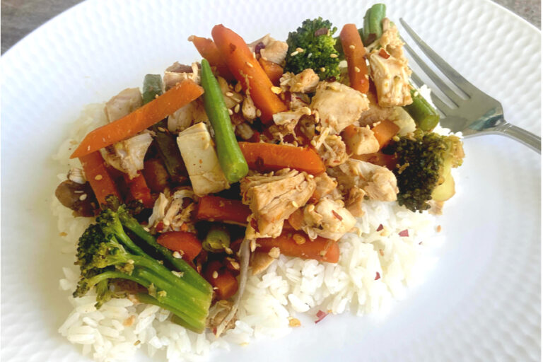 leftover turkey stir fry