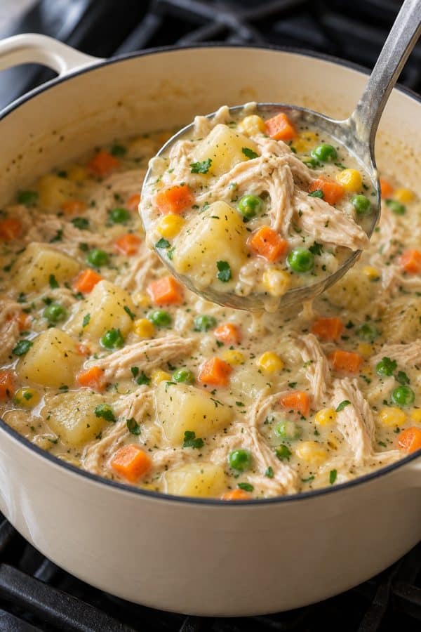 creamy chicken pot pie stew