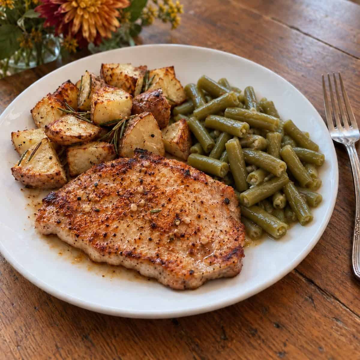 pork chop dinner
