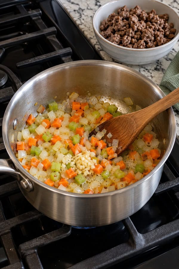 saute vegetables