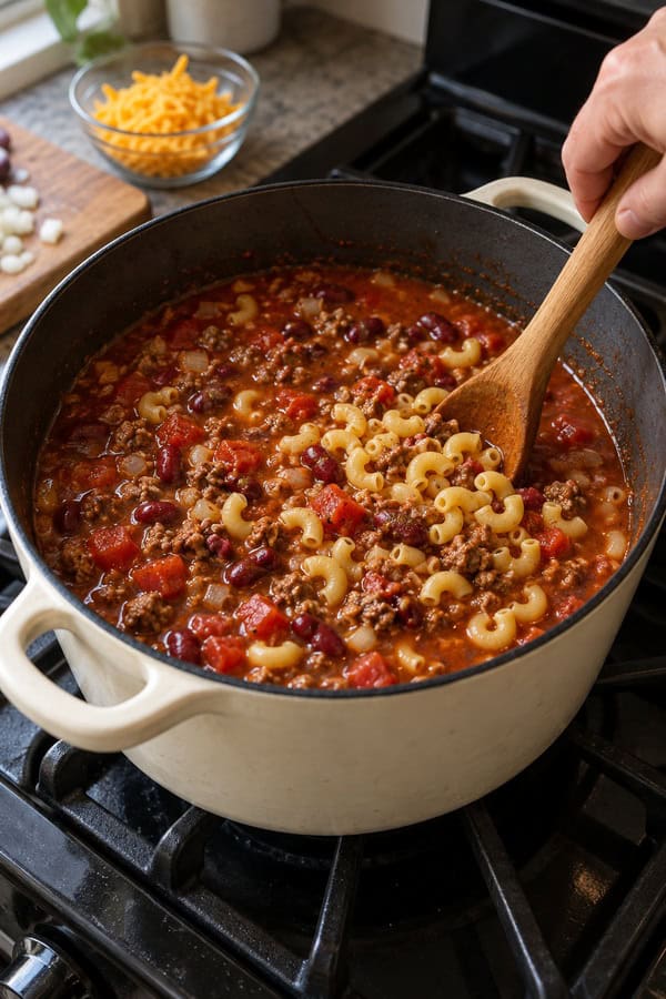 cooking pasta