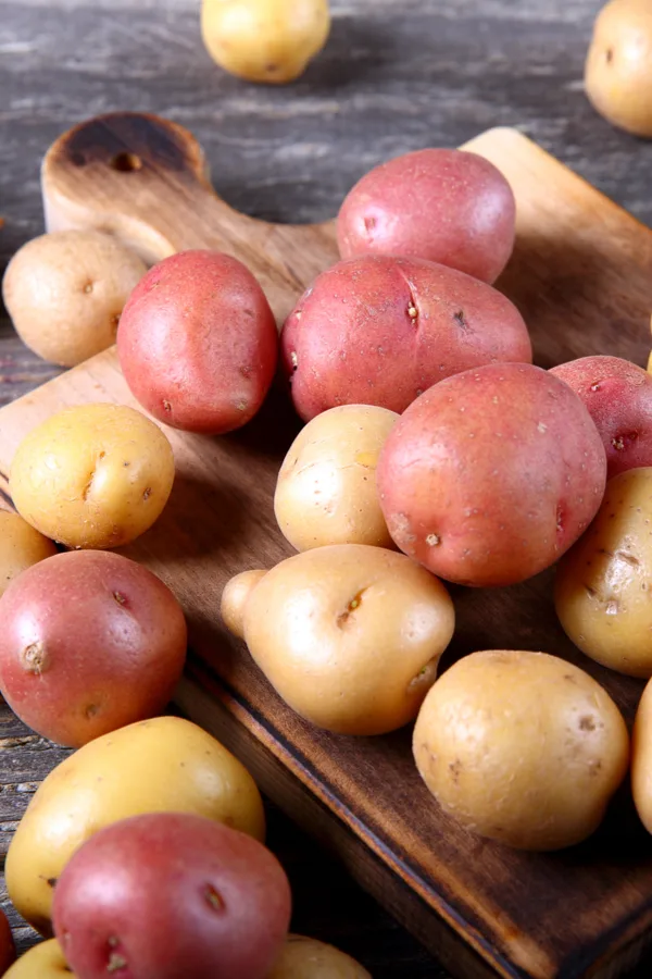 red and yellow potatoes