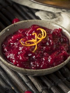 cranberry sauce for two