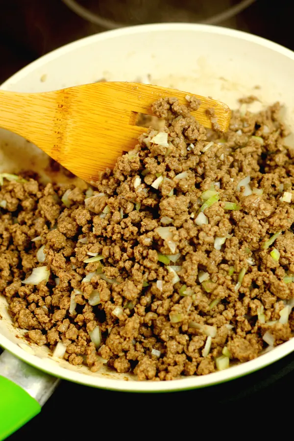ground beef and onions