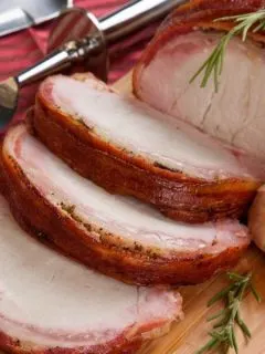 bacon wrapped pork tenderloin