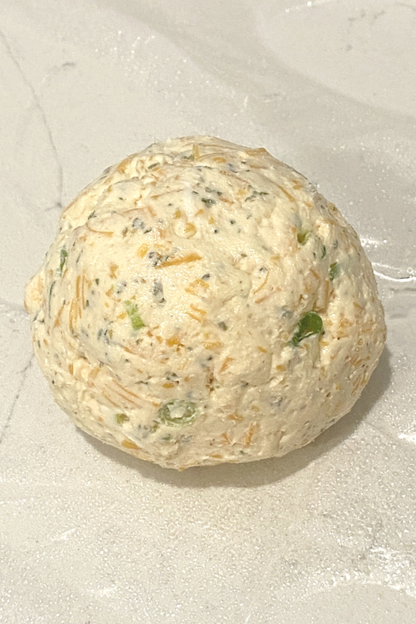 cheese ball in plastic 