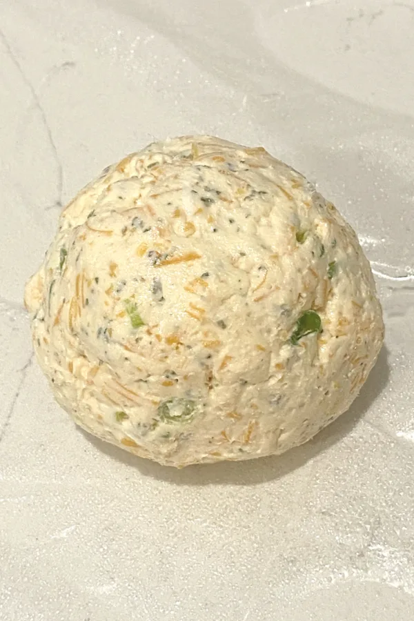 cheese ball in plastic 
