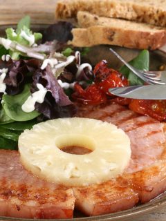 honey glaze ham steak