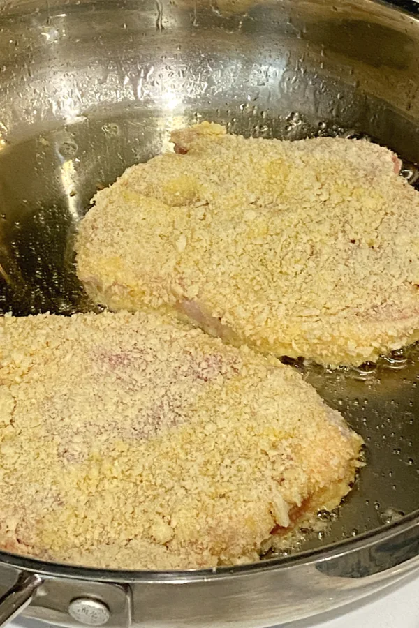 pan frying pork 