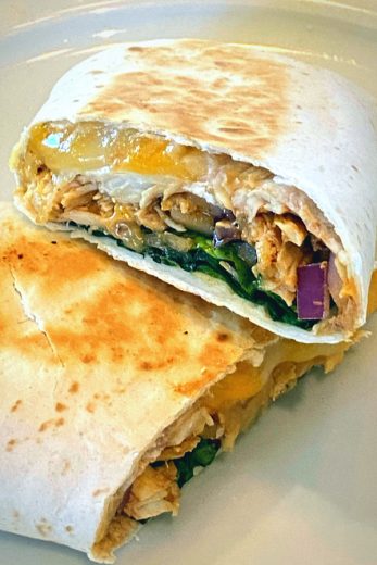 Barbecue Chicken Wraps An Easy Leftover Rotisserie Chicken Recipe 