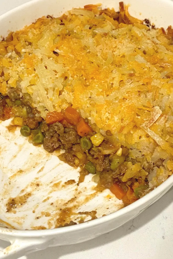 easy hash brown Shepherd's pie