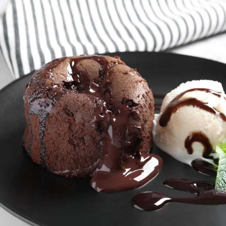 molten lava cake for two