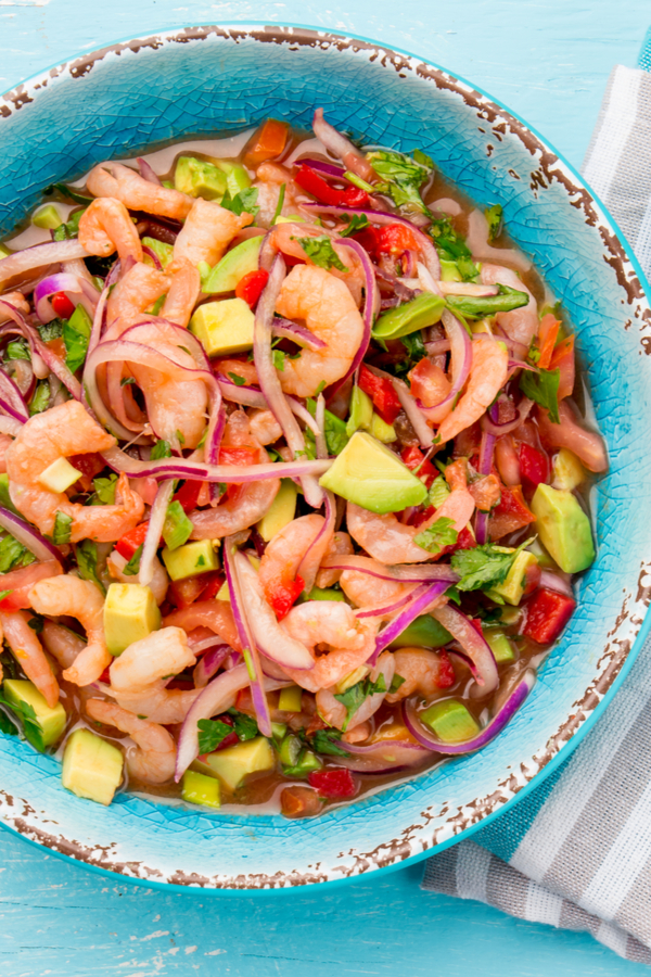 shrimp and avocado salad lent recipe