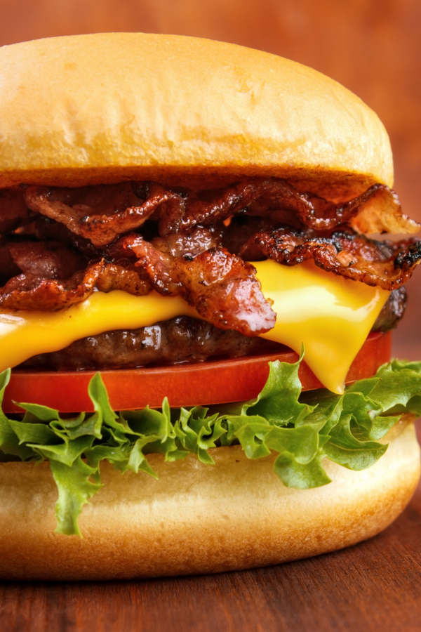 peanut butter bacon cheeseburger