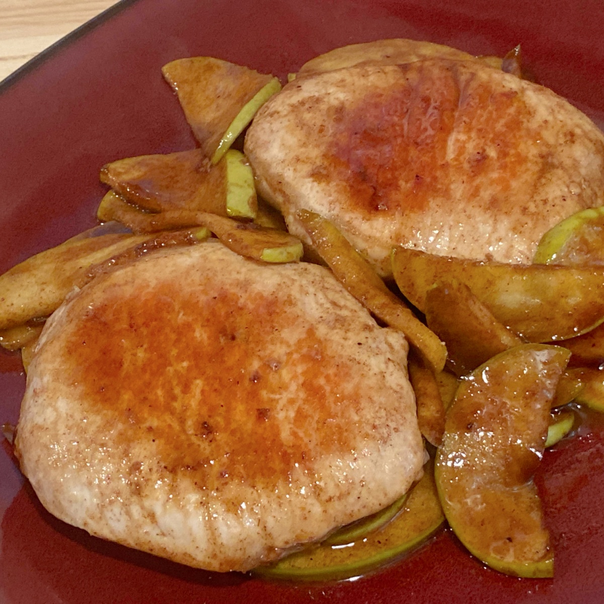 cinnamon apple pork chops