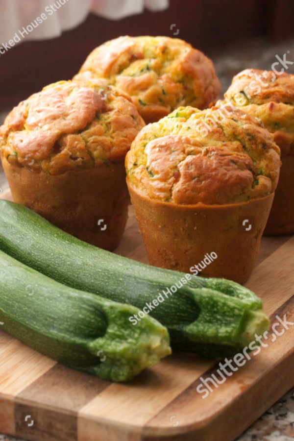 baked zucchini muffins 