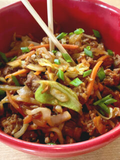 egg roll in a bowl
