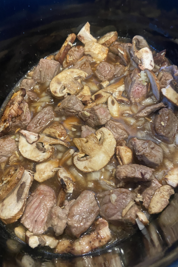 beef and mushrooms