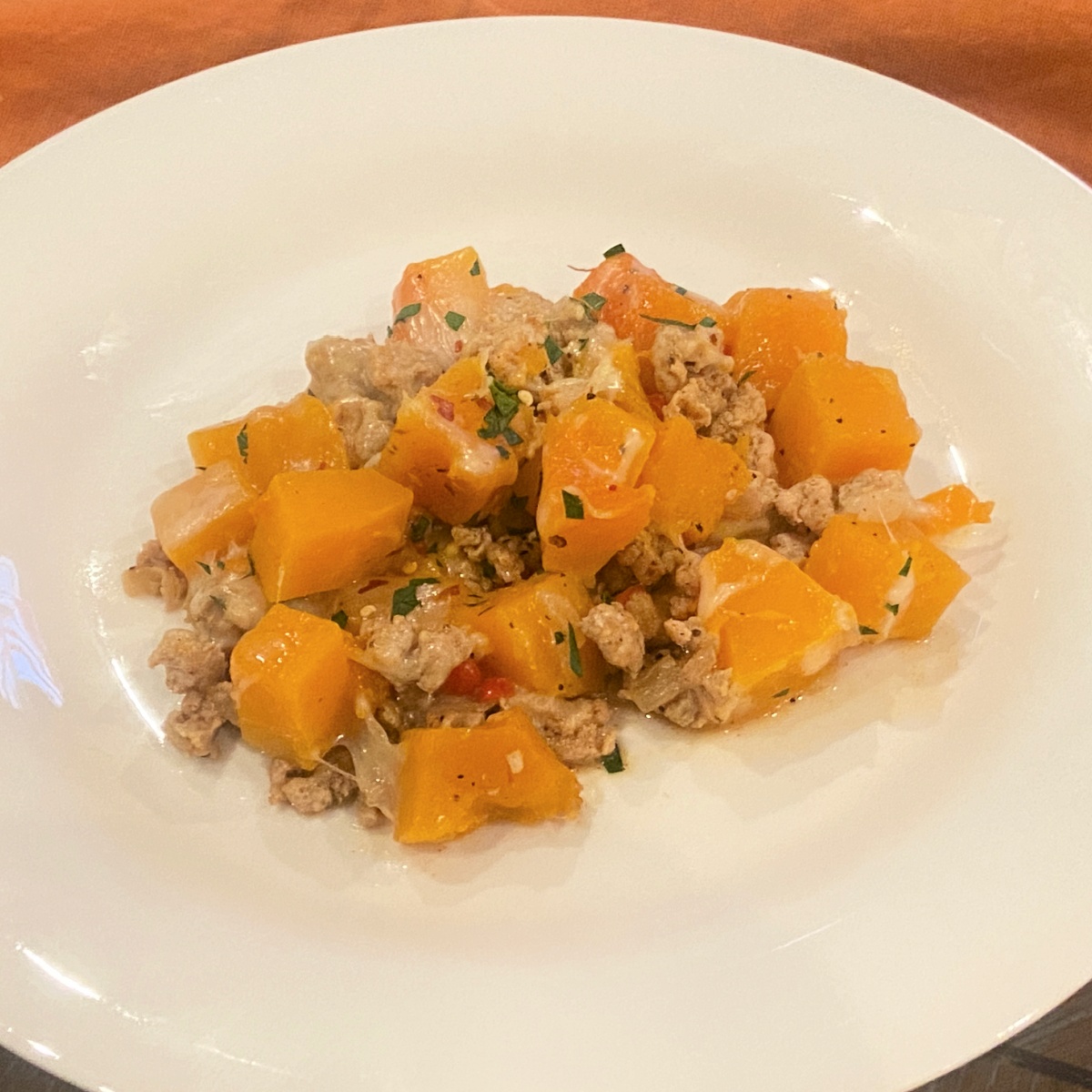 butternut squash ground turkey
