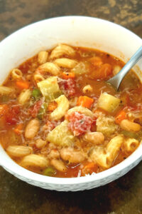 Classic Minestrone Soup - A Comfort Food Recipe For Two