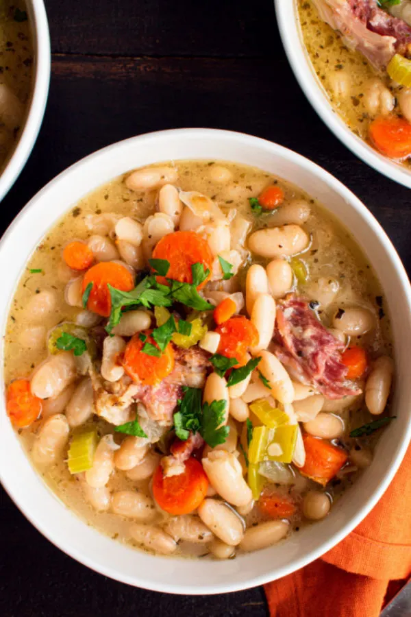 leftover ham and bean soup