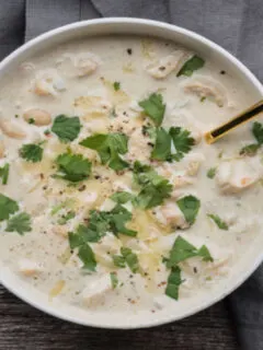 white chicken chili for two