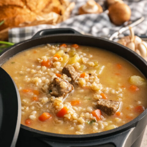 beef and barley soup for two