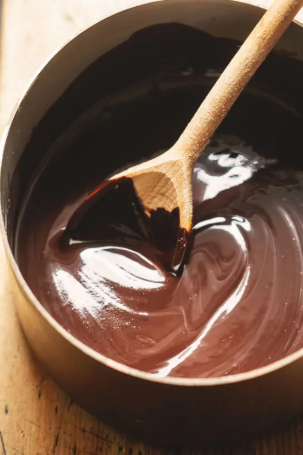 homemade chocolate ganache