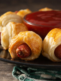 Puff pastry pigs in a blanket