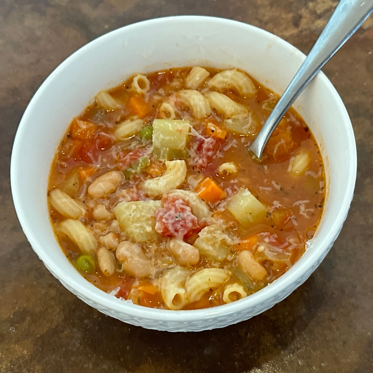 minestrone soup for two
