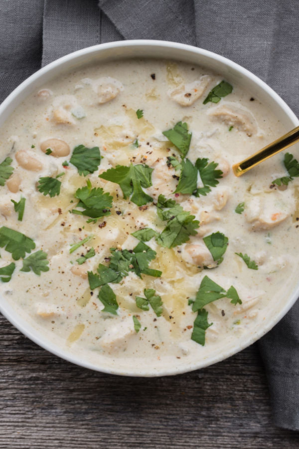 white chicken chili for two