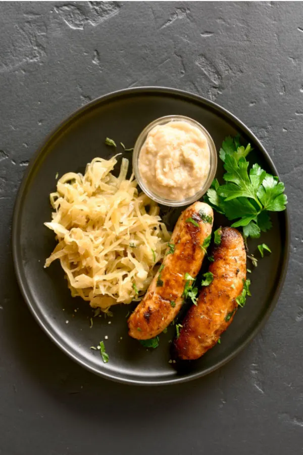 brats and suerkraut