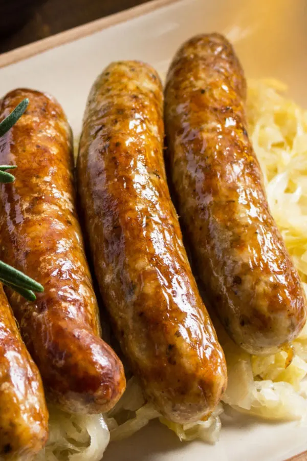 brats on sauerkraut 