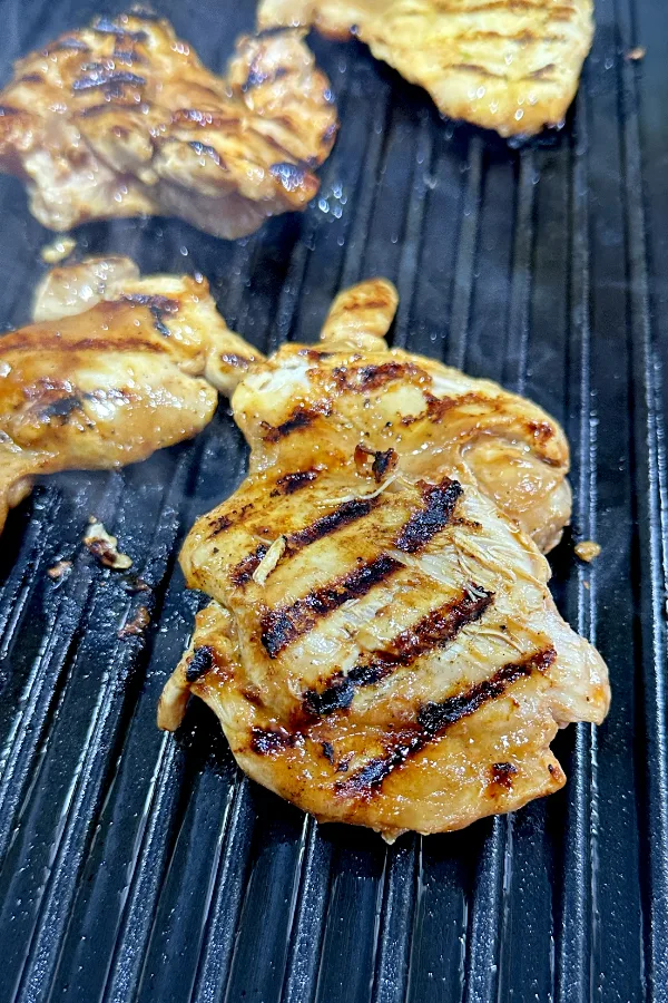 Chicken with grill marks