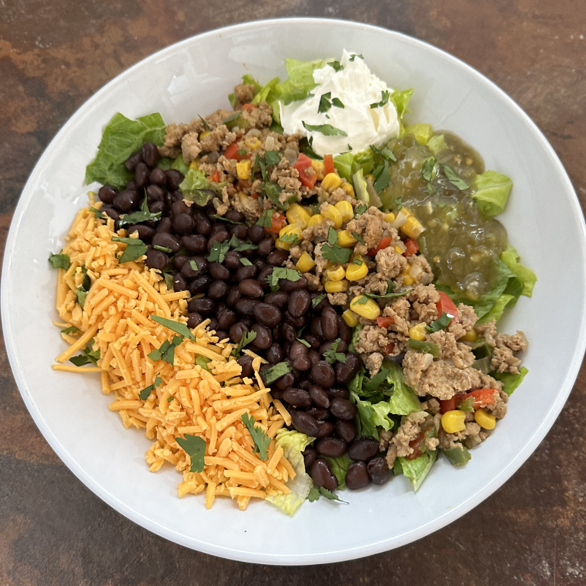 Ground Turkey Taco Salad For Two