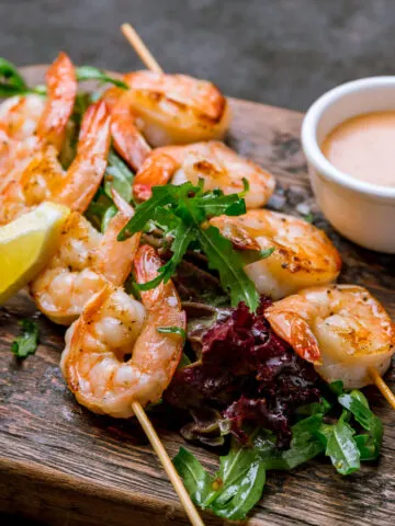 grilled shrimp skewers