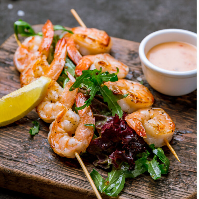 grilled shrimp skewers