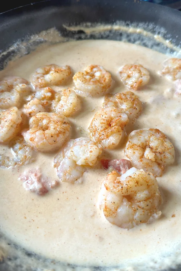 shrimp in cream sauce