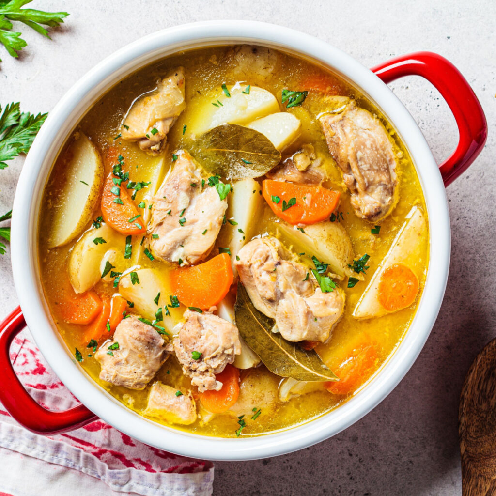 chicken stew for two, easy crock pot recipe