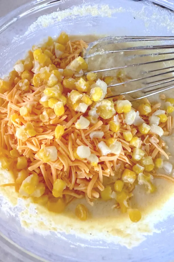 corn in cornbread batter 