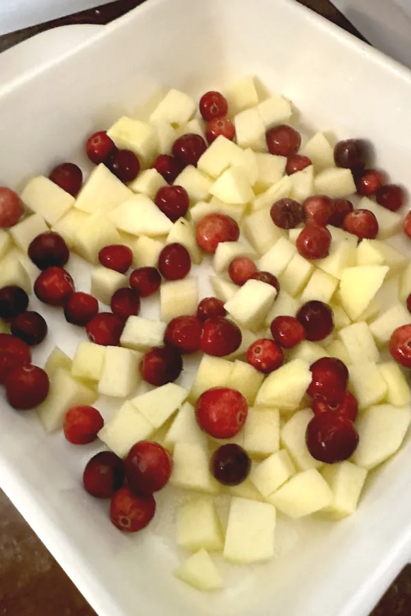 apples and cranberries
