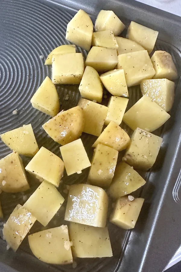 cubed Yukon gold potatoes 