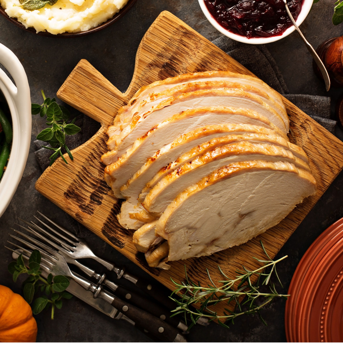 Herb Roasted Turkey Breast Recipe icook for two