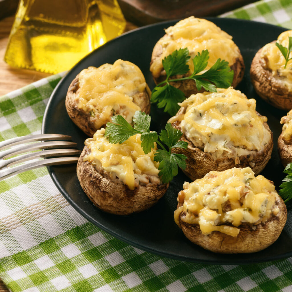 Easy Stuffed Mushrooms - The Perfect Appetizer Recipe For Two