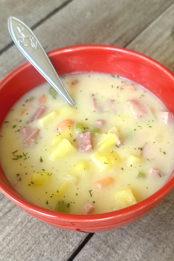 ham and potato soup for two
