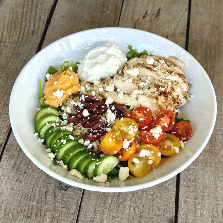 Mediterranean Grain Bowl With Chicken Recipe