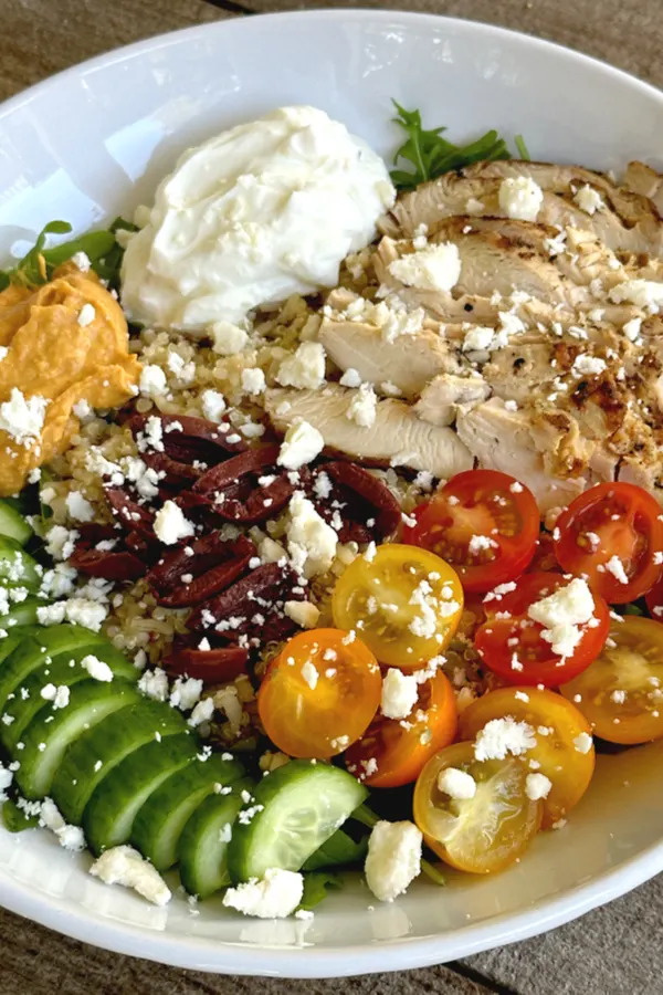 Mediterranean Grain Bowl With Chicken Recipe