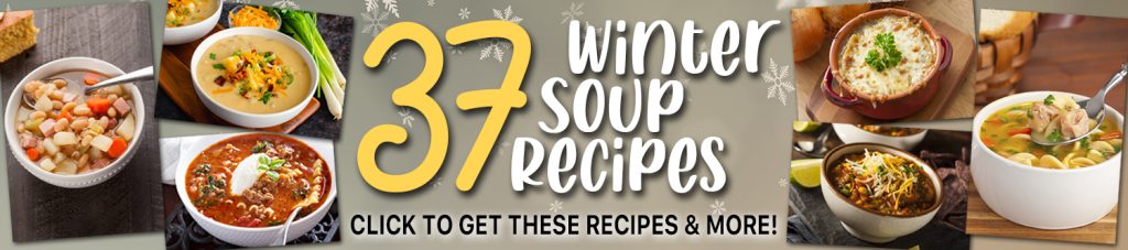 winter soup banner ad
