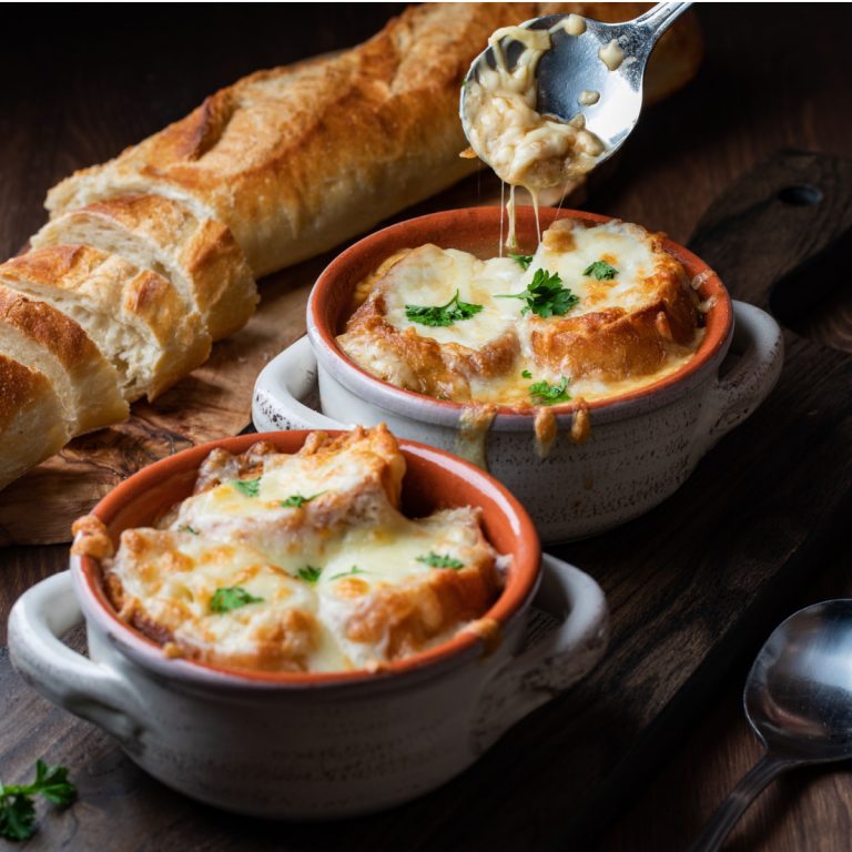 French onion soup for two