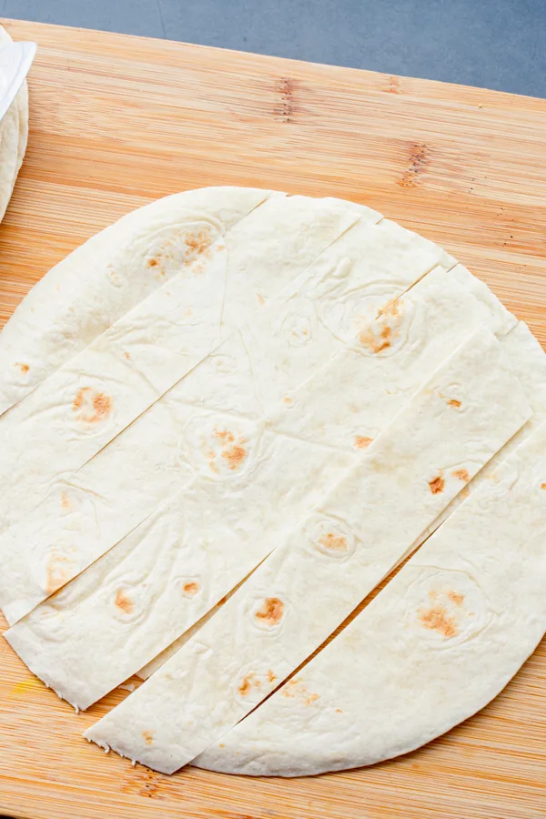 homemade tortilla strips